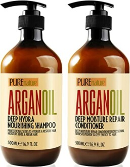 Pure Nature Lux Spa Argan Oil Shampoo and Conditioner Set Review - Hydrating Moroccan Care for All Hair Types